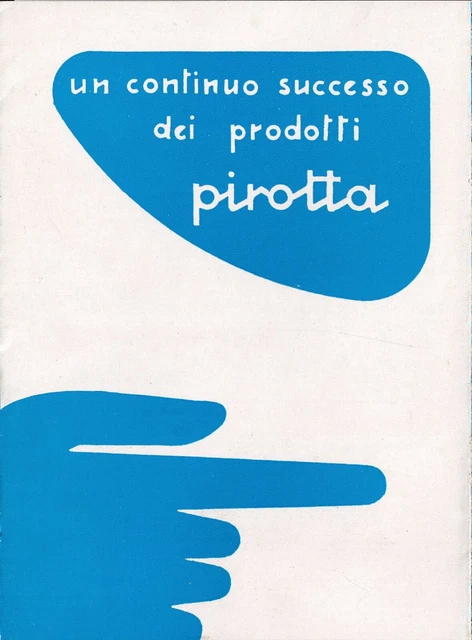 Pirotta Piè Veloce Ciclomotore e Motoleggera Sport 75 cc.  Depliant 1953