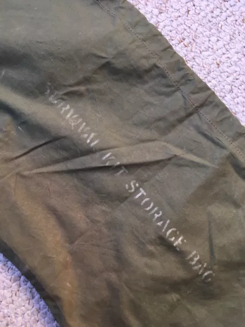 Survival Kit Storage Bag Green Cotton Military? Army? 2