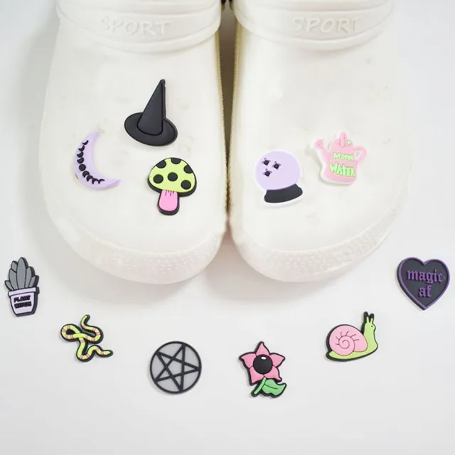 Scarpe regalo Witch Magic Style morbide in PVC accessori scarpa ciondolo decorazione sandali