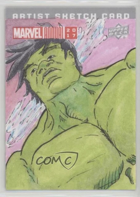 2017 Upper Deck Marvel Annual Sketch Cards 1/1 Scott Adams #SKT Auto Sketch p1l