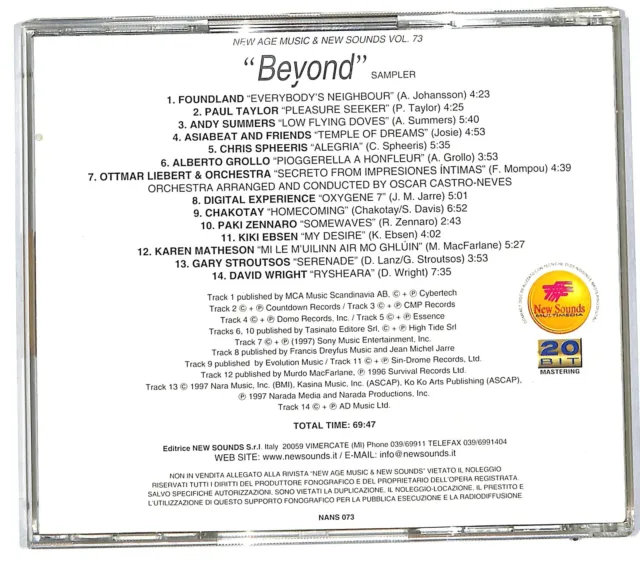 EBOND Various - Beyond - New Age - New Sounds Multimedia - NANS 073 CD CD112113 2