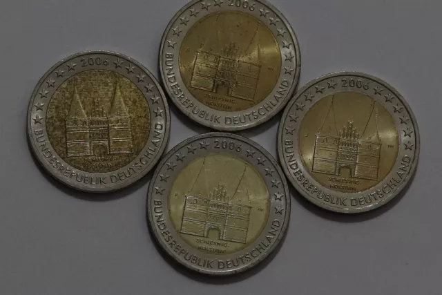 🧭 🇩🇪 Germany 2 Euro - 4 Commemorative Coins B56 #37