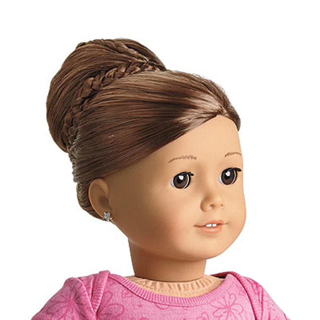 American Girl MY AG CHIC BUN BROWN for 18" Dolls  Extension Retired Hair NEW