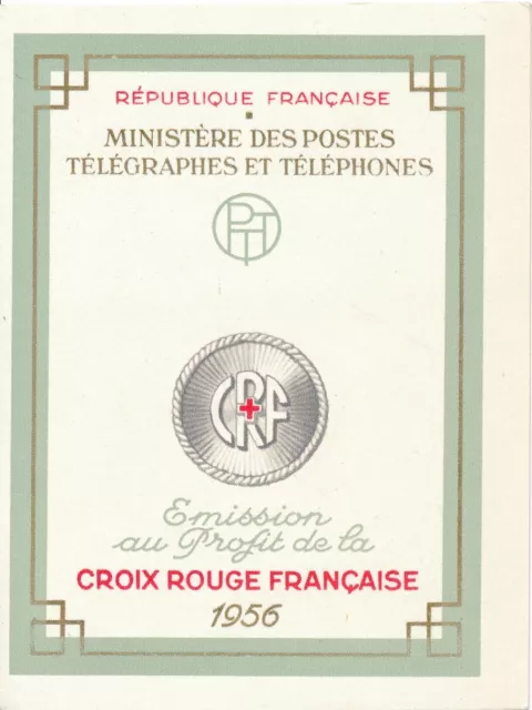 Carnet Croix rouge 1956**