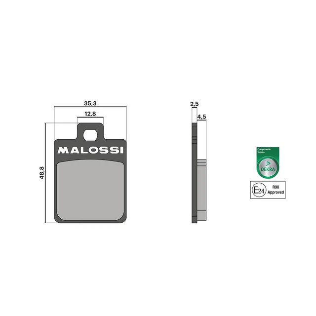 Plaquettes De Frein Malossi Organiques Rouge Pour Piaggio Mp3 400 Ie 2007-2012 AR - Neuf