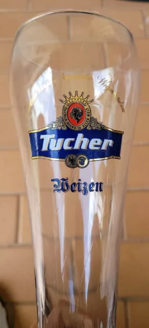 Tucher Weissbier Glass Bavaria GERMANY 10" Tall