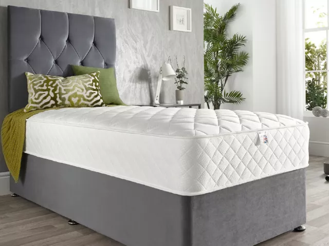 Aspire 8" Comfort Rolled Mattress UK Made Medium Soft with AC Cool Sleep Surface 3