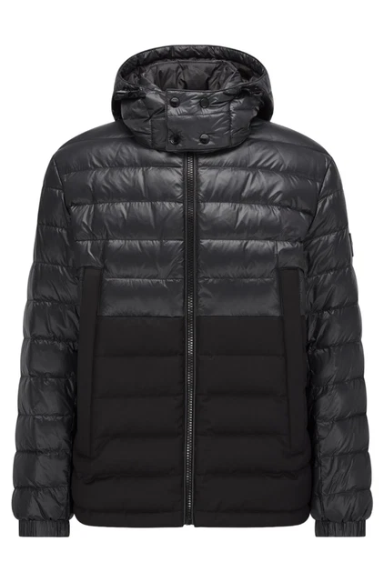 Mens Hugo Boss Padded Jacket Black Darula - Size L (40)