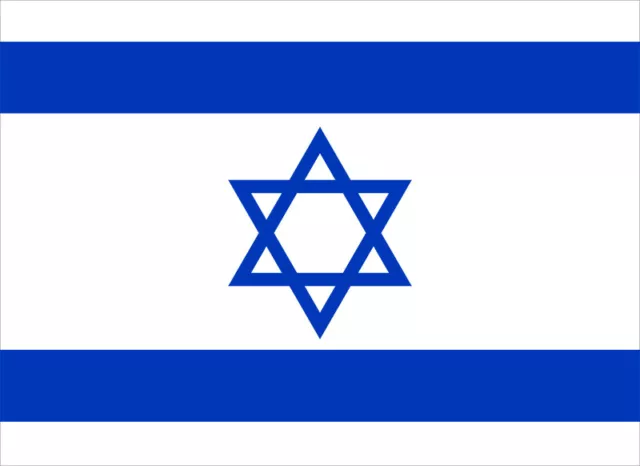 Israel Large Flag 5 x 3 FT Star of David Jewish Israeli National Country IDF New