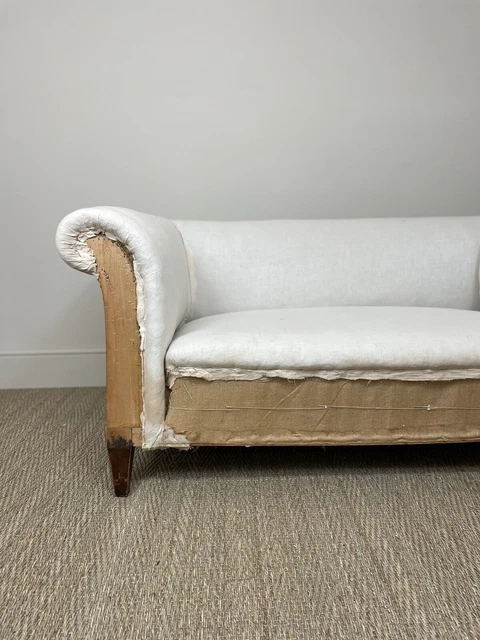 early 20th century drop arm sofa (reupholstery Inclusive)