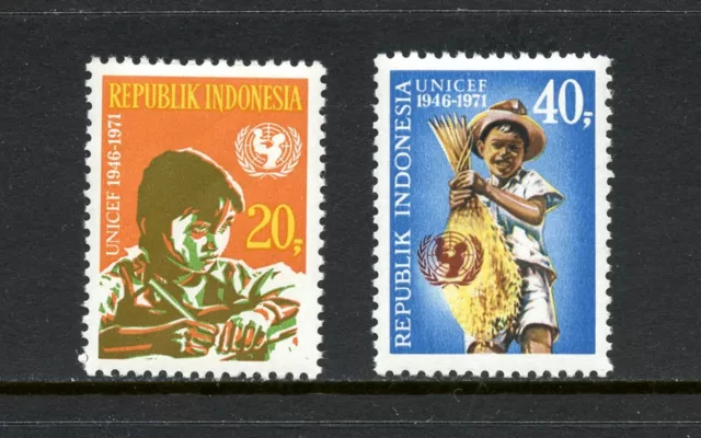 R3513 Indonesia 1971 UNICEF 2v. MNH