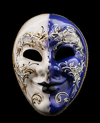Mask Joker from Venice Purple Cream for Fancy Dress Or La Party 1385 V53