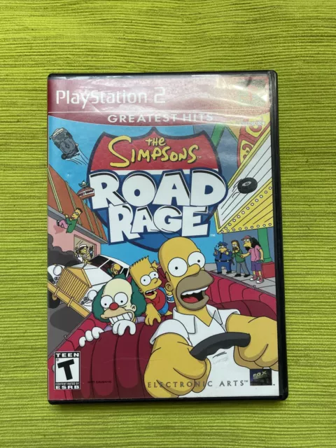 Simpsons Road Rage (Sony PlayStation 2, 2001) PS2 CIB Complete w/ Manual