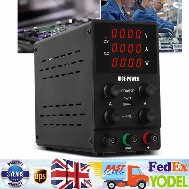 30V 10A DC Power Supply Variable Precision Adjustable Regulated Power ...