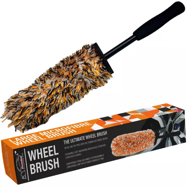 Car Wheel Cleaning Brush Washing Clean Tool Tire Alloy Soft Bristle Cleaner UK