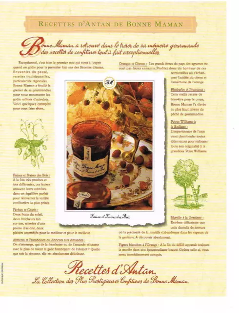 Publicité Advertising 029 2011 la madeleine au beurre frais Bonne Maman