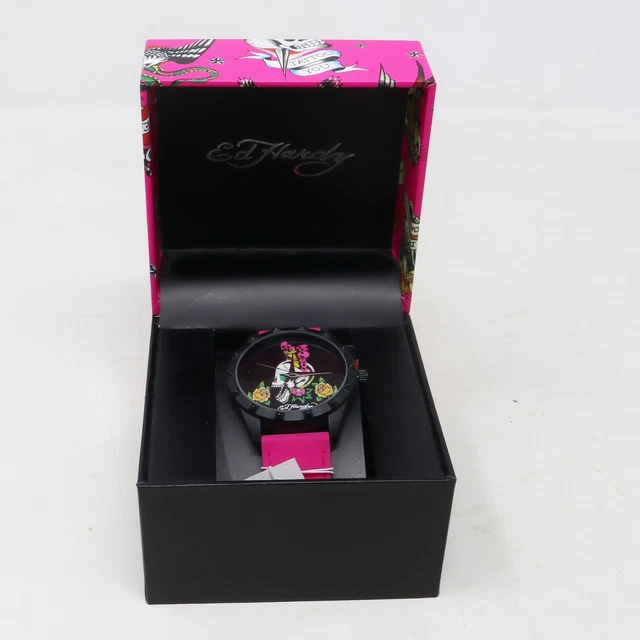 ED HARDY NEW York Girls Teenager Ladies Womens Watch Skull  display picture 3