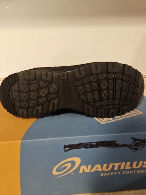 NAUTILUS WORK BOOT Men Guard Leather Composite Toe 8.5 EE Black 2523 ...