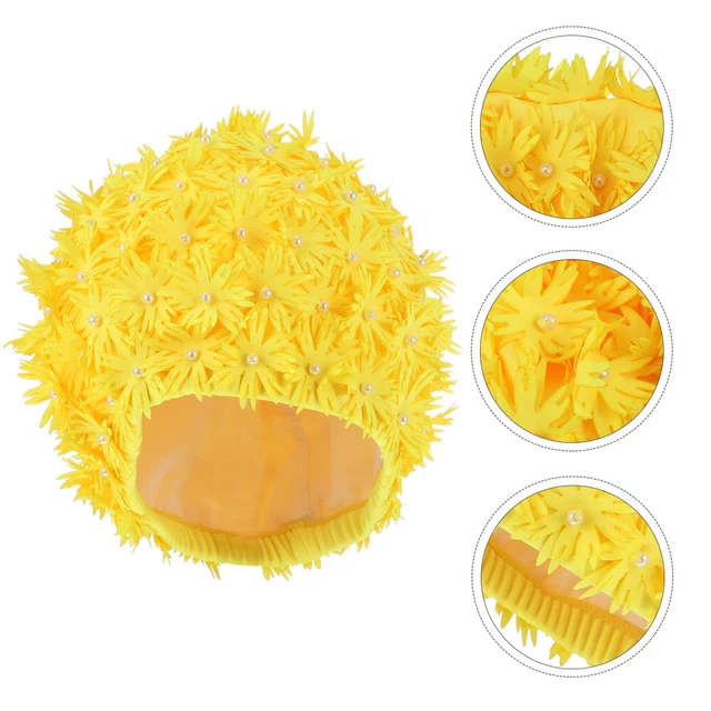 Swimming Cap Women Swim Cap Stretchable Bathing Cap Aldult Petal Miss