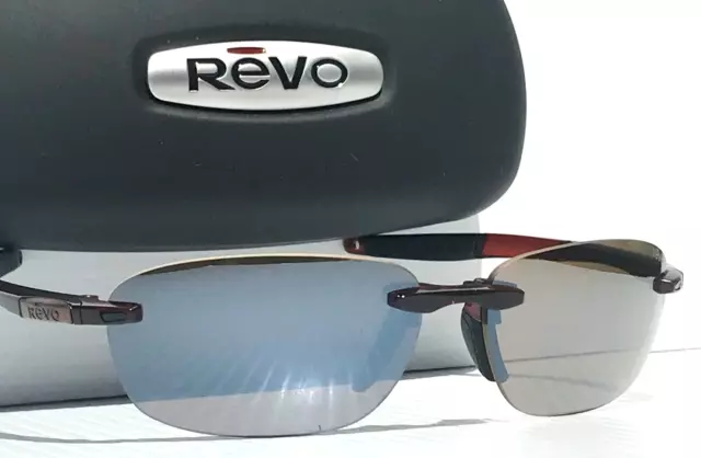 REVO DESCEND FOLD Crystal Brown POLARIZED Brown Terra Lens Sunglass 1140 02 BR