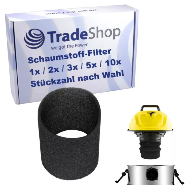 1x-10x Schaumfilter für Rowenta Collecto RB 14, RB 50, RB 500, RB 51, RB 510