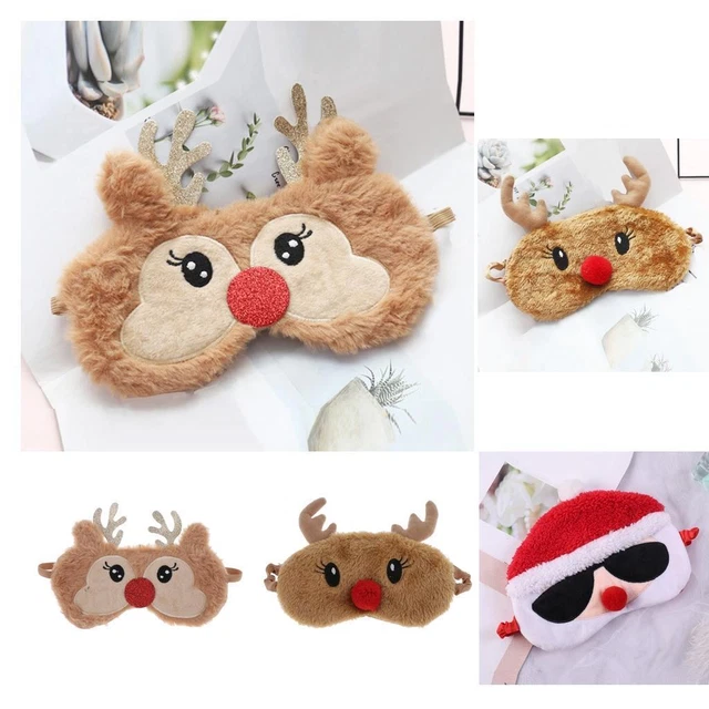 Masque De Sommeil Avec Renne De Noël En Forme De Rudolph - Masque De Sommeil