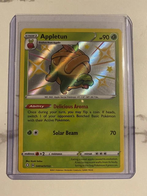 Appletun Shining Fates Holo Rare Pokemon Card SV014/SV122