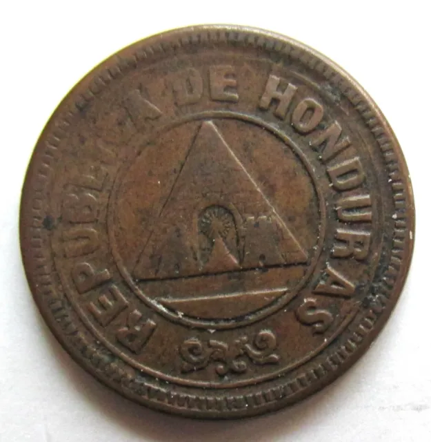 HONDURAS 1919 Copper 2 Centavos