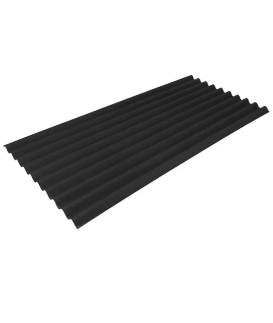 Ondura OnduraPremium 3.16 ft x 6.58 ft Corrugated Black Asphalt Roof Panel