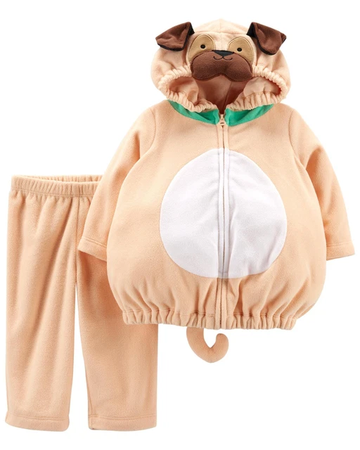 Carter's Pug Puppy Dog Costume Baby Halloween 2 Pieces 6-9 Months