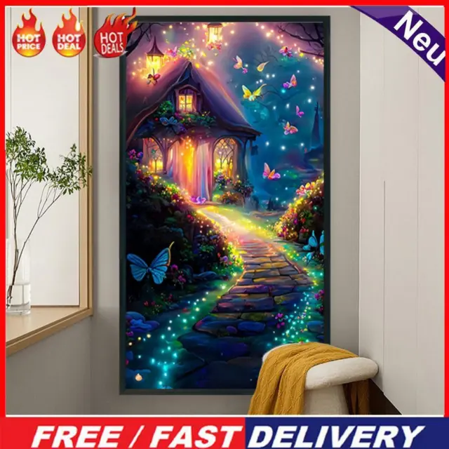 5D DIY Full Round Drill Diamond Painting Rose Forest Home Decoration (Y955)