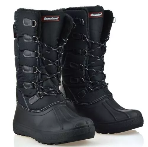 Femmes mi-Mollet Chaud Hiver Bottes en Caoutchouc Imperméable Neige Pointure de