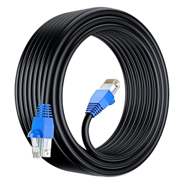 50M CAT6 OUTDOOR waterproof Direct Burial Ethernet Network Cable UTP ...