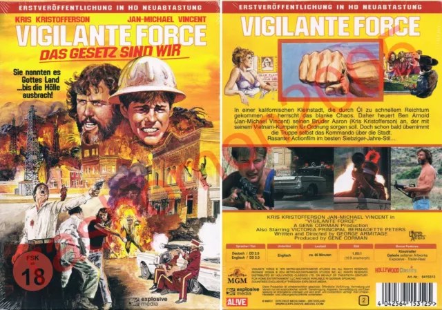 DVD VIGILANTE FORCE DAS GESETZ SIND WIR Kris Kristofferson Schuber Uncut Neu+OVP