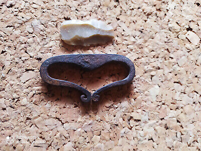 Antique 19th Fire Striker Hand Forged  Iron Primitive Bushcraft Tool