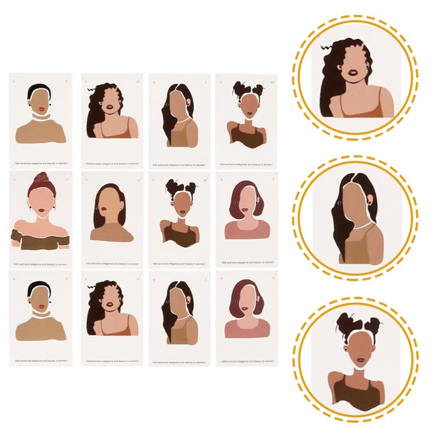 100 un. tarjetas de pendientes pendientes tarjetas de joyería a la venta
