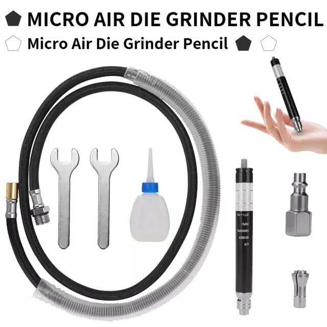 Air Micro Die Grinder Pencil Pneumatic Engraving Kit For Jewelry Polishing Tool