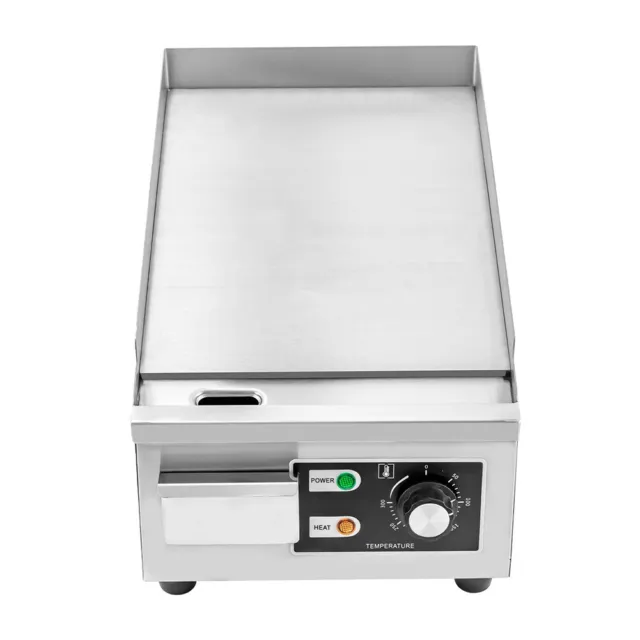 2000W Electric Griddle Grill BBQ Hot Plate Commercial Stainless Steel Countertop