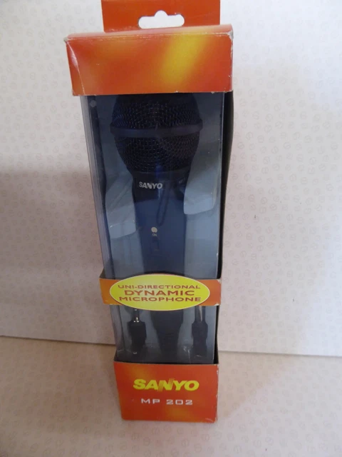 Mp 202 SANYO MP 202 Uni-Directional Dynamic Microphone Boxed NOS £12.99 ...