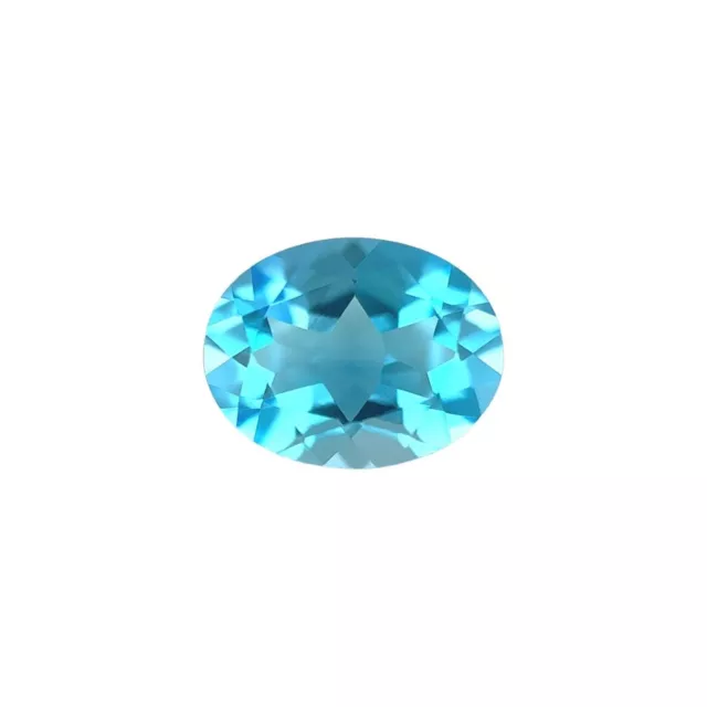 NATURAL Swiss Blue Topaz 9x7mm Oval Cut 2.0-2.2ct Loose Calibrated Gemstone