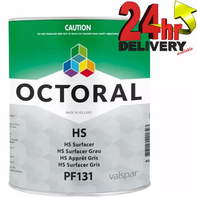 Octoral PF131 HS Primer Surfacer High Build 3Litre Grey 2K Polyurethane Filling