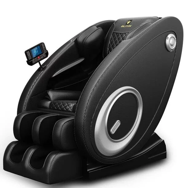 Silla de masaje BILITOK gravedad cero cuerpo completo con calefacción y Bluetooth azul