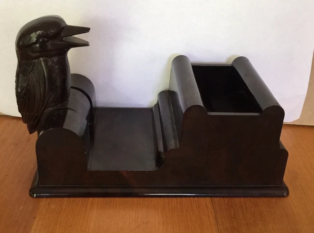 VINTAGE BAKELITE KOOKABURRA Cigarette Dispenser $180.00