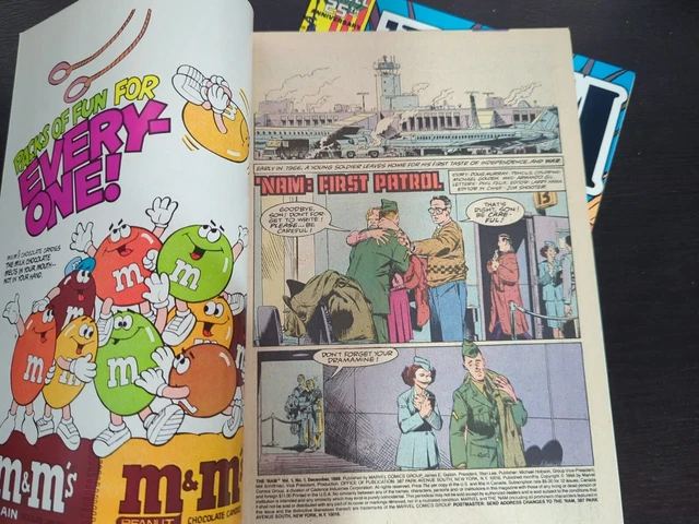 The 'NAM #1 + #2  1986 MARVEL COMICS MICHAEL GOLDEN 8