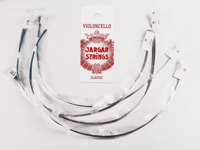 Jargar JCE-SET-BLK Muta di corde per violoncello, tensione media, flexi-metal, 1