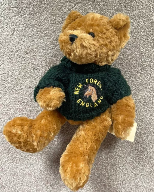 BNWT Mungo Teddy Bear with Jumper New Forest England Channel Island Toys