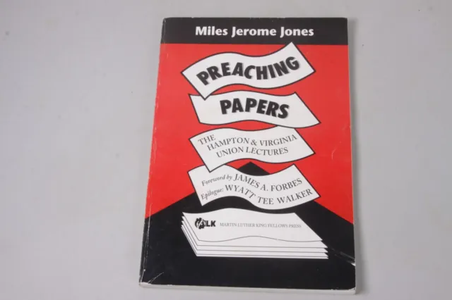 signed MILES J. JONES 1995 PREACHING PAPERS Hampton & Virginia Union Lectures