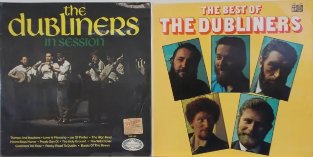 The Dubliners Vinyl Bundle Sammlung 2x LP: In Session, The Best Of The Dubliners