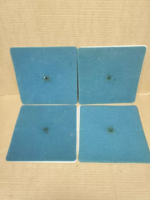 USED Set of 4 Blue Uturn U Turn Candy Gum Vending Machine Freshness Seals Seal