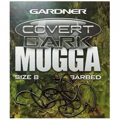 Gardner Covert Dark Mugga Hooks Micro Barbed Or Barbless